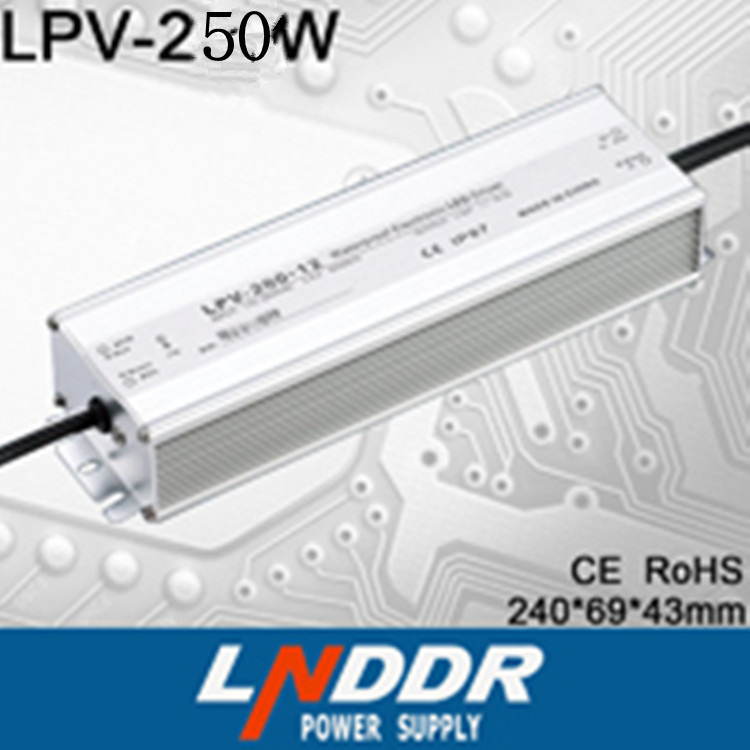 供應(yīng)LPV-250W-24V10A LED戶外防水開關(guān) 電源 24V直流 電源